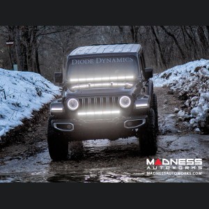 Jeep Wrangler JL LED Light Bar w/ Bracket - 50" - White Flood